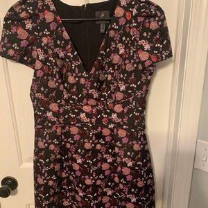 Adrianna Papell Women's Ditsy Floral Jacquard A-line